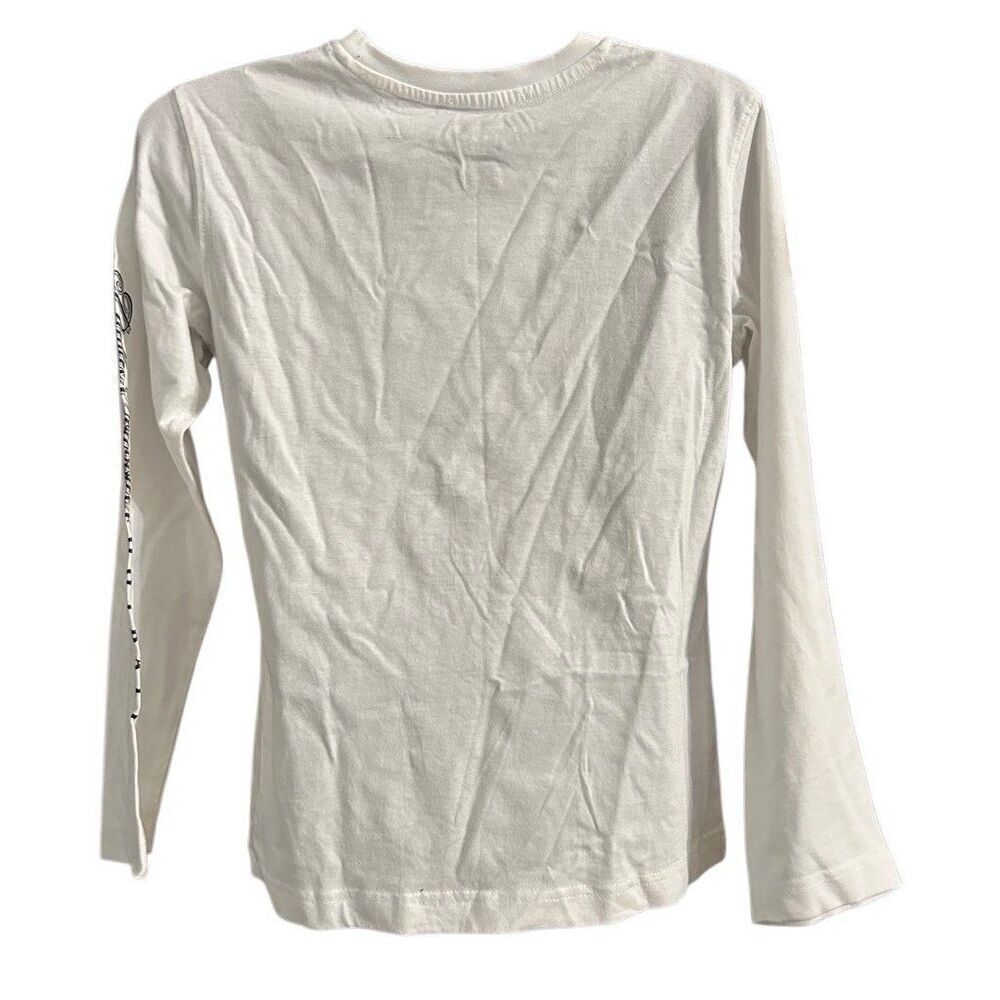 COWBOYS white long sleeve shirt tee top women’s Small - Picture 8 of 9
